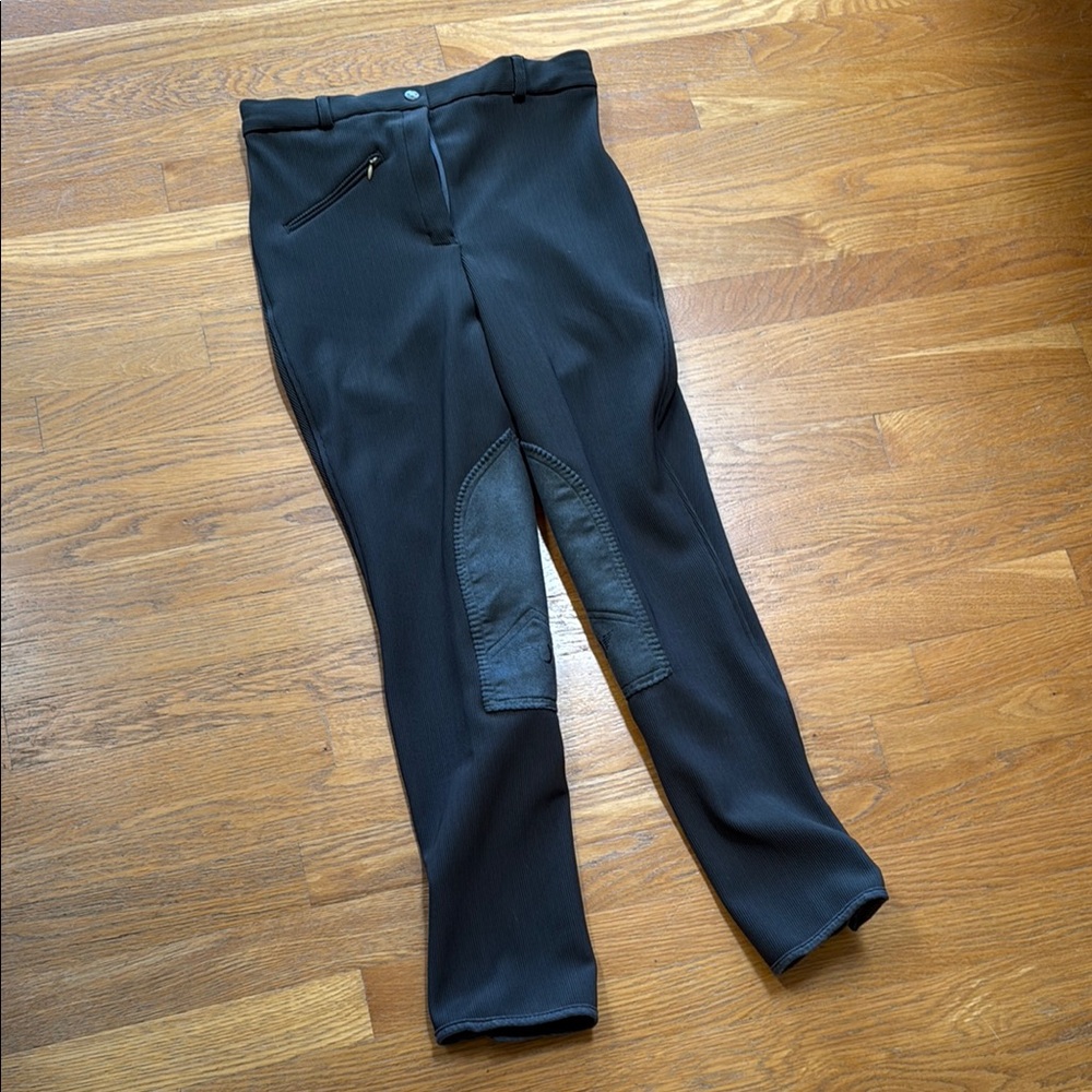 Charcoal colored  Riding Pants with Zipper Pocket Never worn.